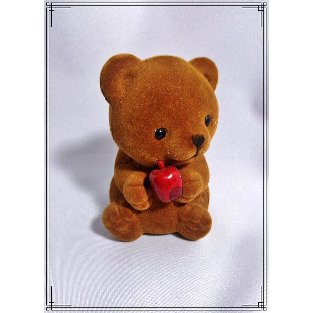 ALCANCIA OSO MARRON PLASTICA