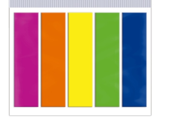 BLOCK ADHESIVO BANDERITAS FLUO X400