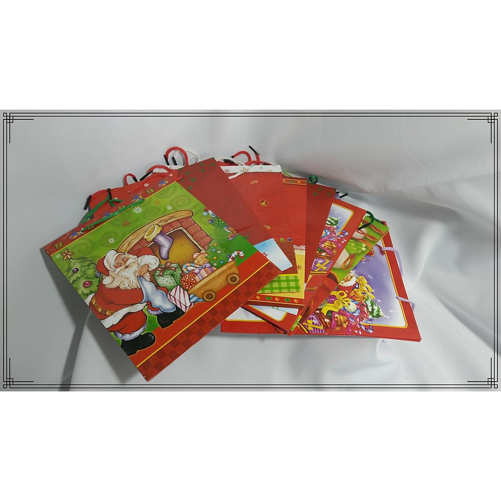 BOLSA R. 18X21 ROJA C/DIBUJOS