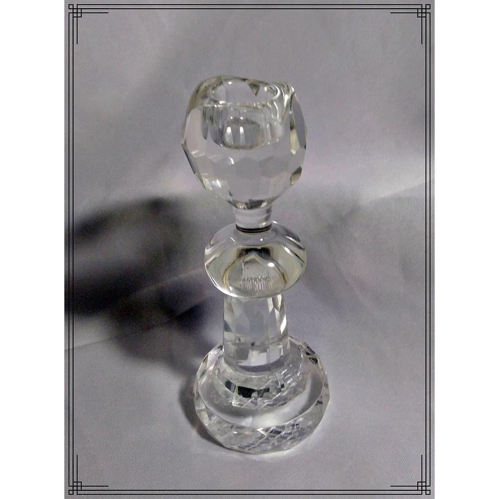 CANDELABRO VIDRIO 16CM SOLITARIO