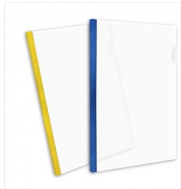 CARPETA A4 C/VAINA COLOR 2 TAPAS TRANSP 070480