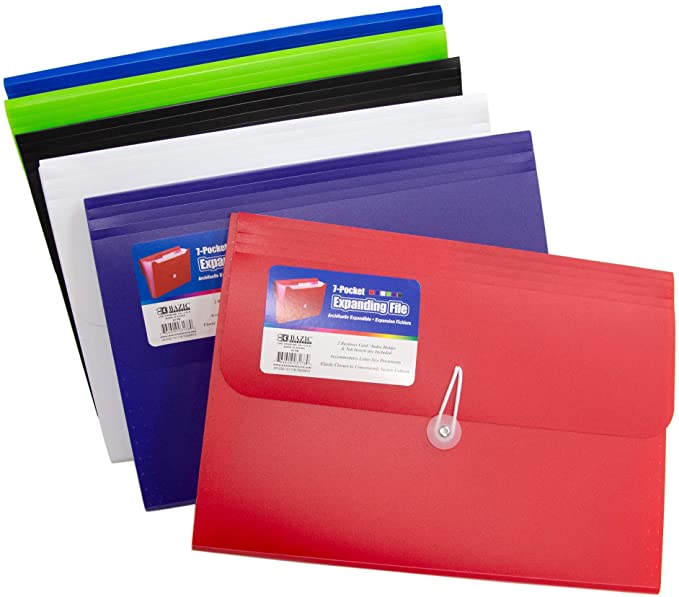 CARPETA ACORDEON 7 SEPARACIONES HORIZONTAL