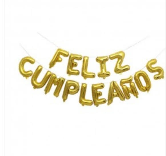 CARTEL FELIZ CUMPLE GLOBO HELIO 16