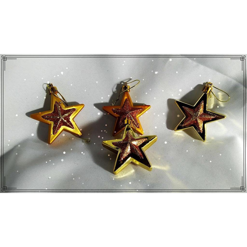 ESTRELLAS 6 CM C/GLITER