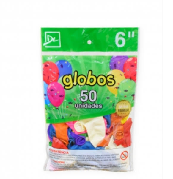 GLOBOS CHICO 6´´X50