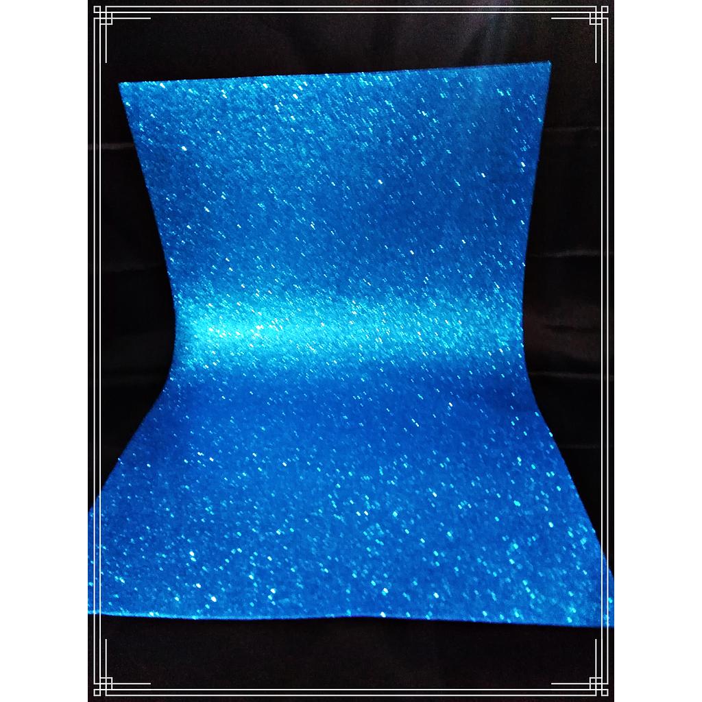 GOMA EVA GLITER AZUL
