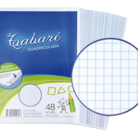 HOJA TABARE CUADRICULADA C/U