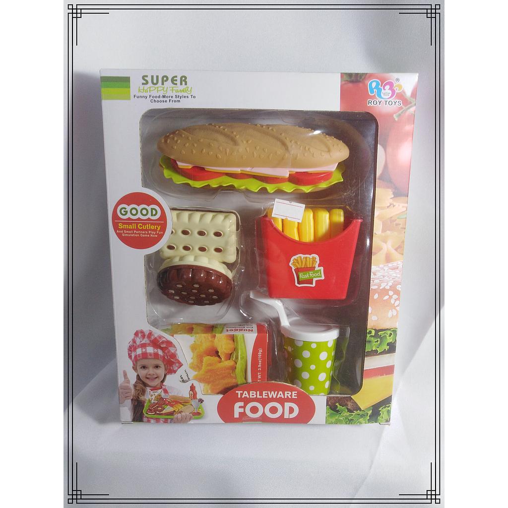 JUEGO DE COMIDA BAGGUET FOOD EN CAJA 