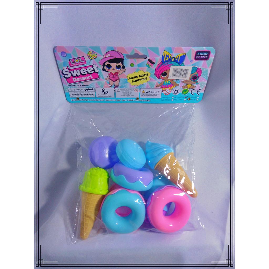 JUEGO DE COMIDA POSTRES LOL EN BOLSA