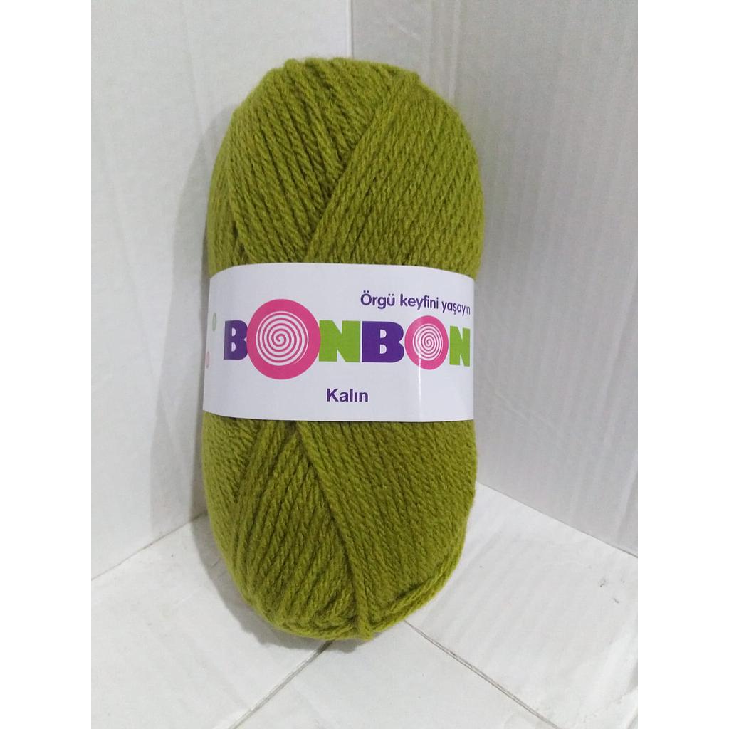 LANA 100 GRS BONBON KALIN VERDE MANZANA