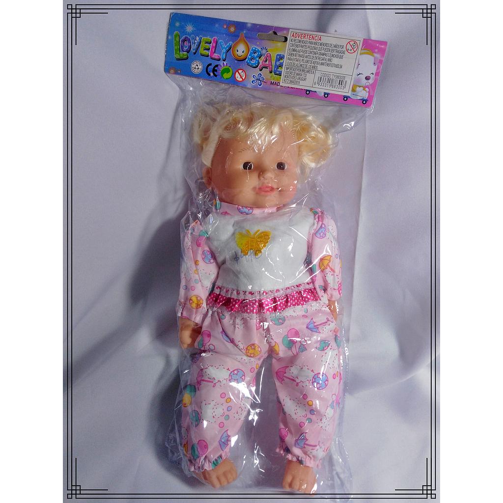 MUÑECA 45CM TRAPO Y GOMA EN BOLSA