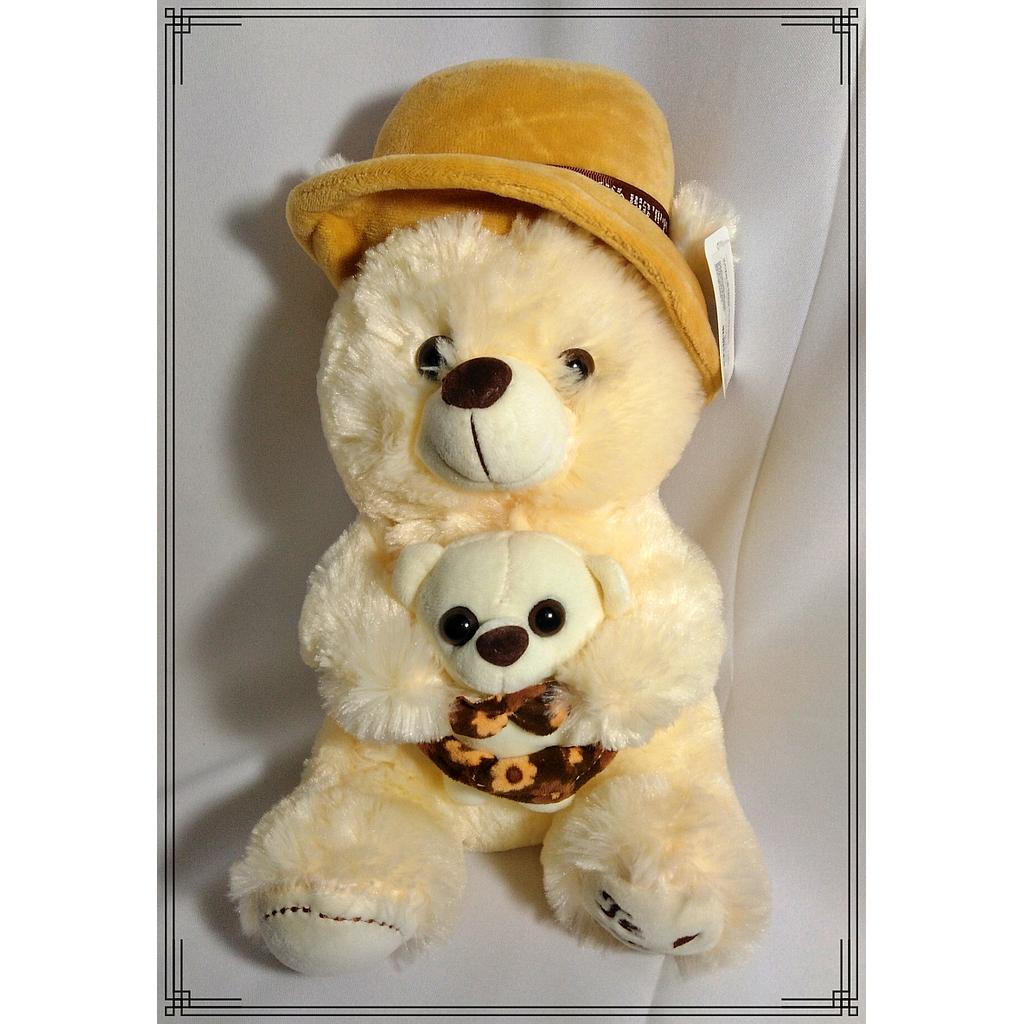 PELUCHE OSO 35CM C/GORRO