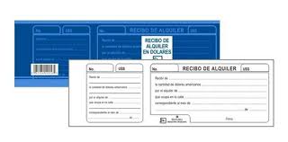 RECIBO ALQUILER PESOS  GRANDE  PENGUIN