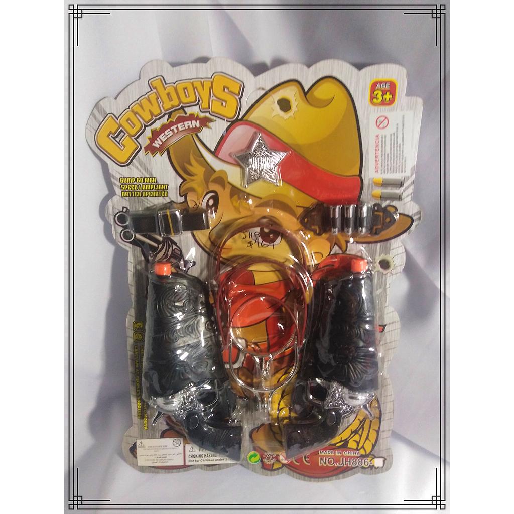 REVOLVER X2 + ESPOSAS COWBOY 
