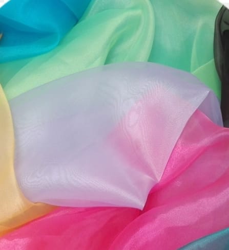 TELA ORGANZA CRISTAL AZUL FRANCIA
