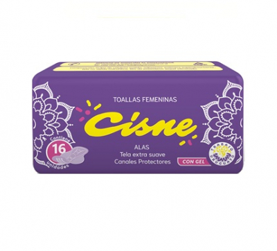 TOALLA FEM CISNE X16 VIOLETA