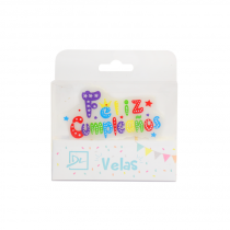 VELA PLACA FELIZ CUMPLEAÑOS