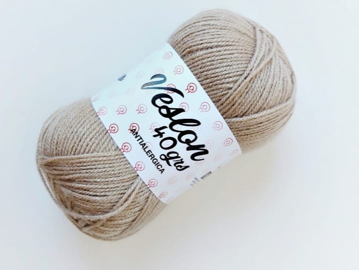 LANA 40 GRS FINA BEIGE CLARO