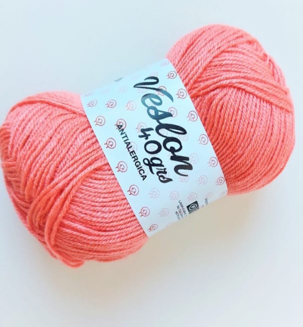 LANA 40 GRS FINA CORAL CLARO