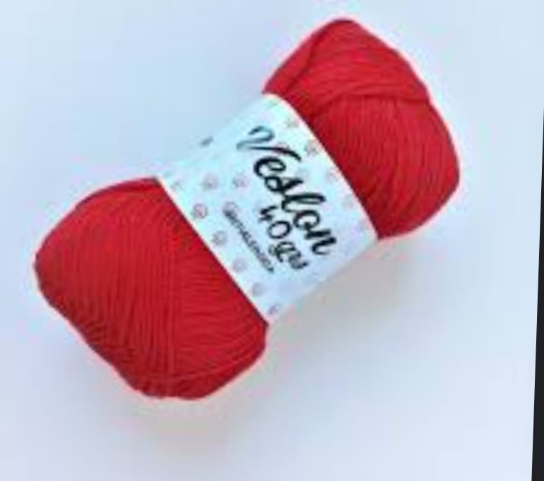 LANA 40 GRS FINA ROJO VIVO