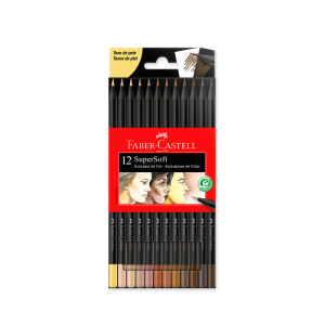 LAPIZ COLOR X12 L. FABER SUPERSOFT TONOS PIEL